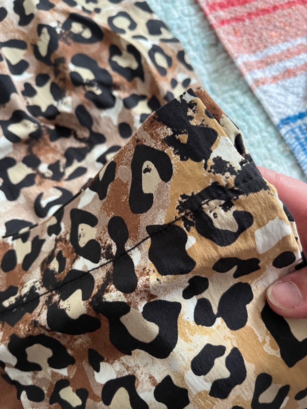 IMAN Leopard Print summer pants in Tan, Brown & Black - Picture 10 of 10